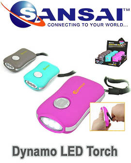 SANSAI Dynamo 3 LED Torch